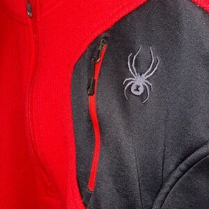 Mens Bandit Half Zip Fleece Jacket
- Spyder Red